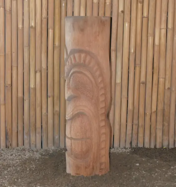 Artikelbild 3 des Artikels “Tiki-Statue im polynesischen Stil, Modell mit Zähnen, H 100cm “